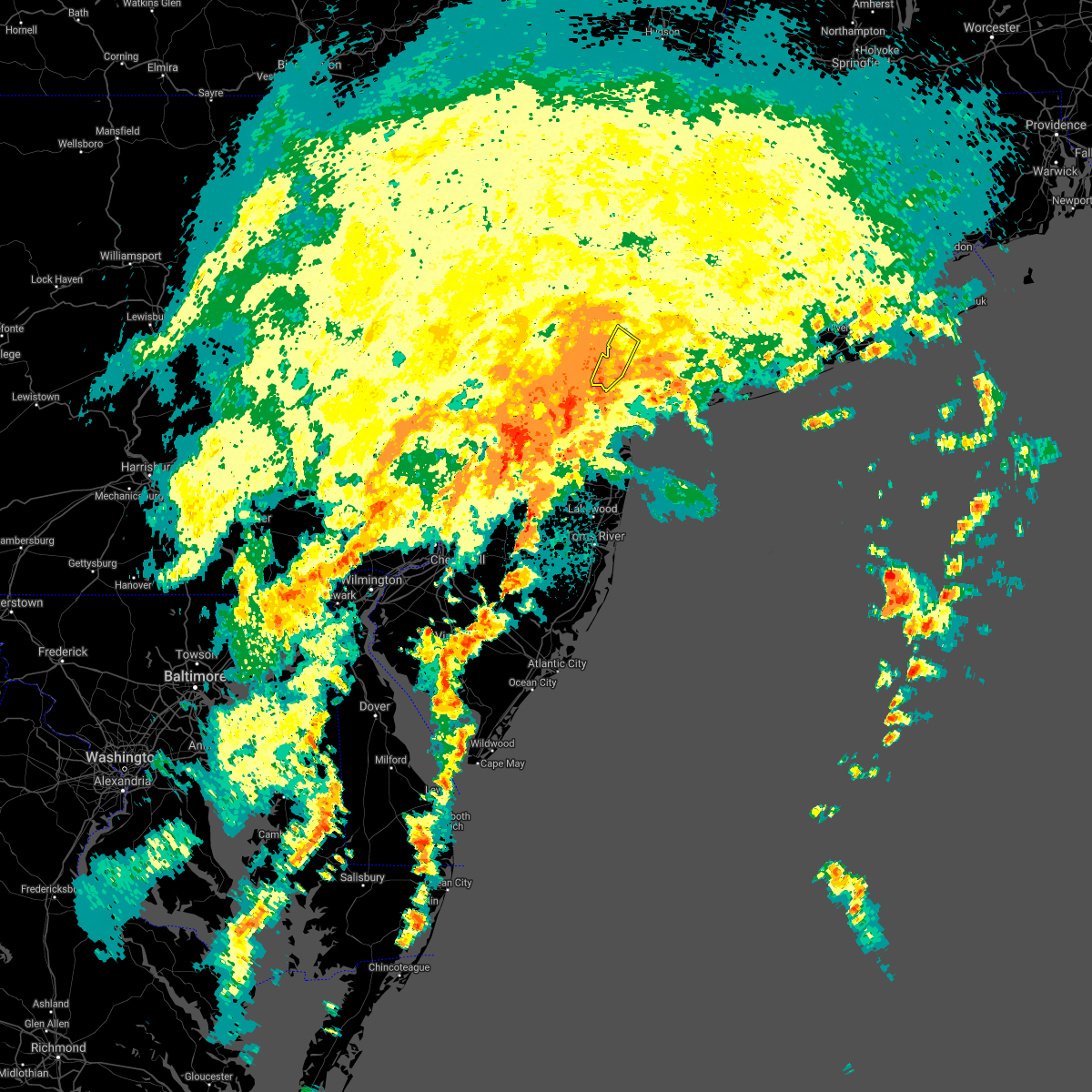 Interactive Hail Maps Hail Map for Elizabeth, NJ