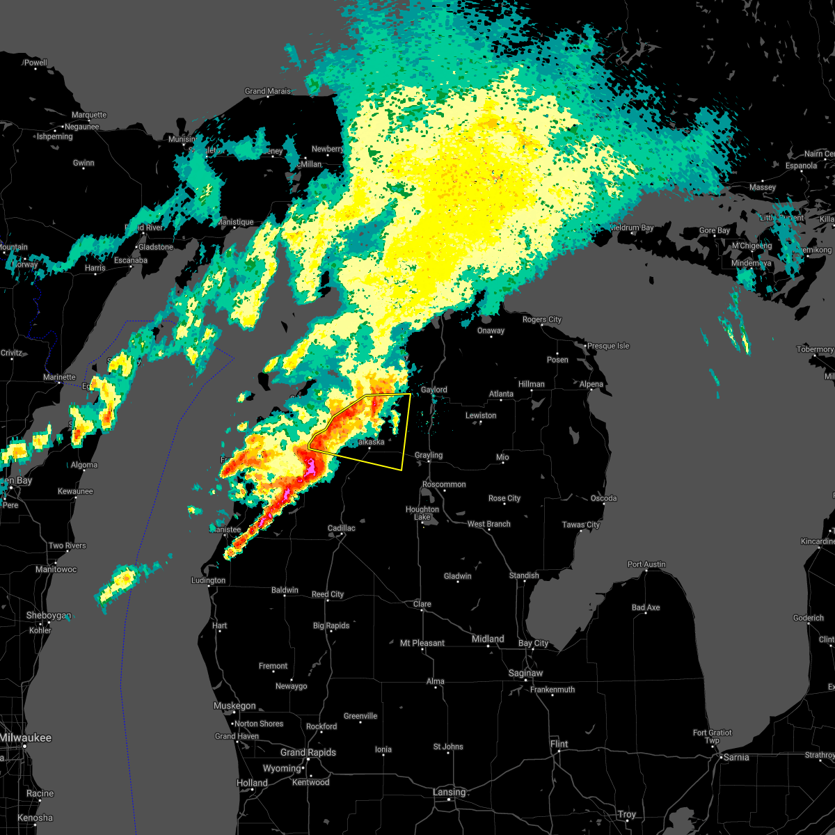Interactive Hail Maps Hail Map for Bellaire, MI