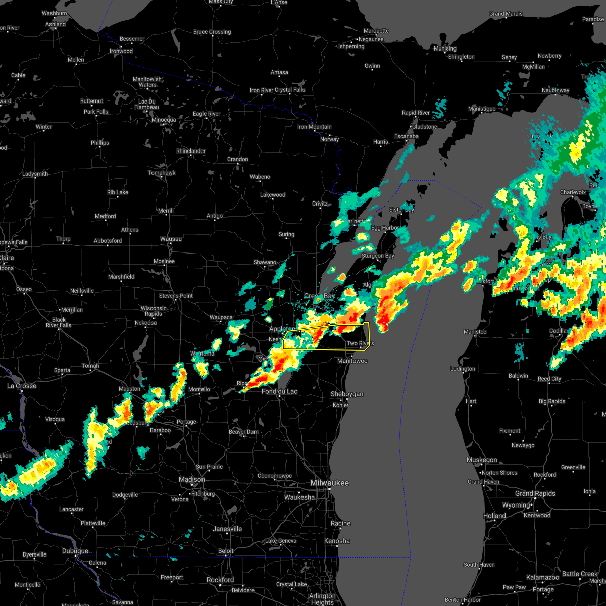 Interactive Hail Maps Hail Map for Appleton, WI