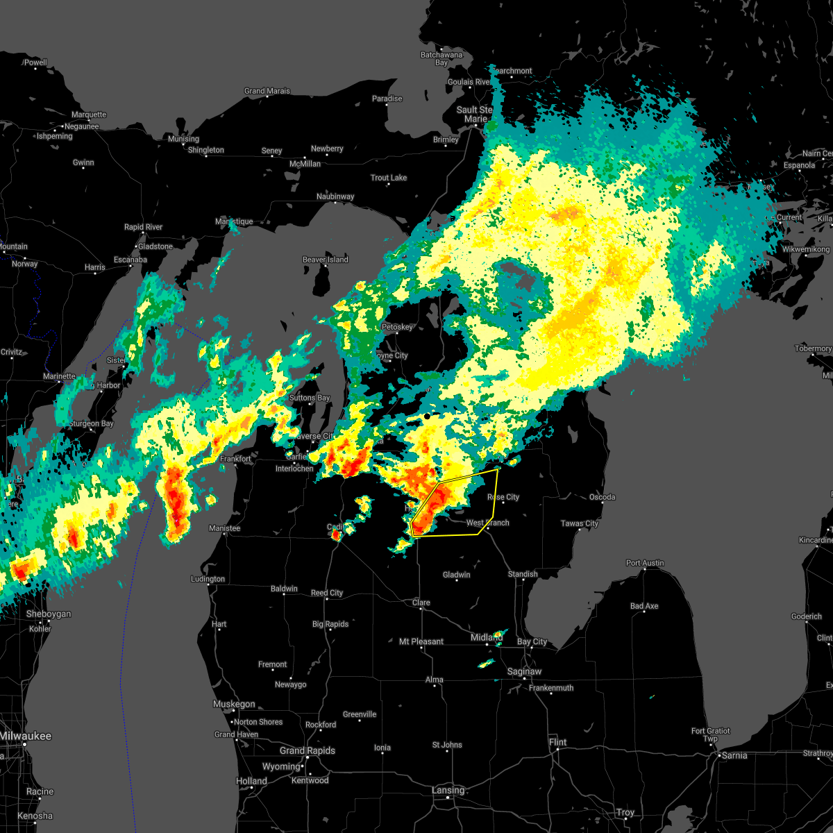 Interactive Hail Maps Hail Map for Houghton Lake, MI
