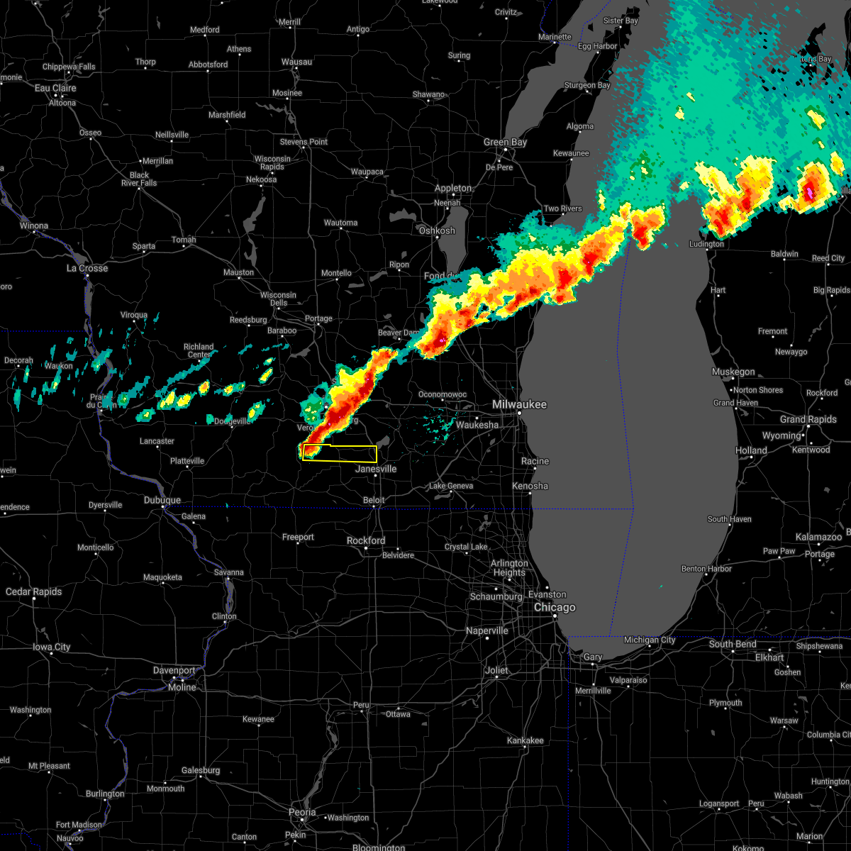 Interactive Hail Maps Hail Map for Edgerton, WI