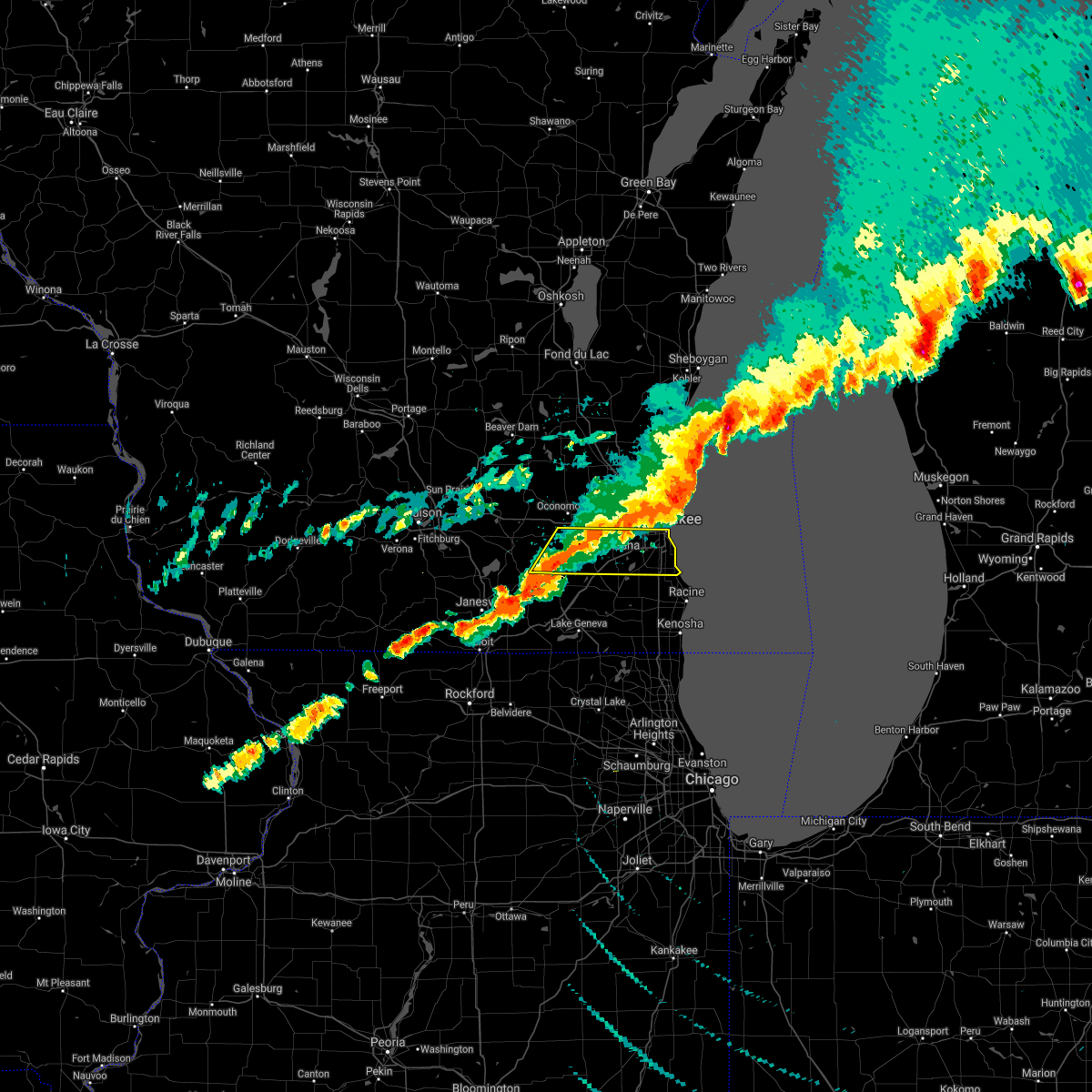 Interactive Hail Maps Hail Map for Pewaukee, WI