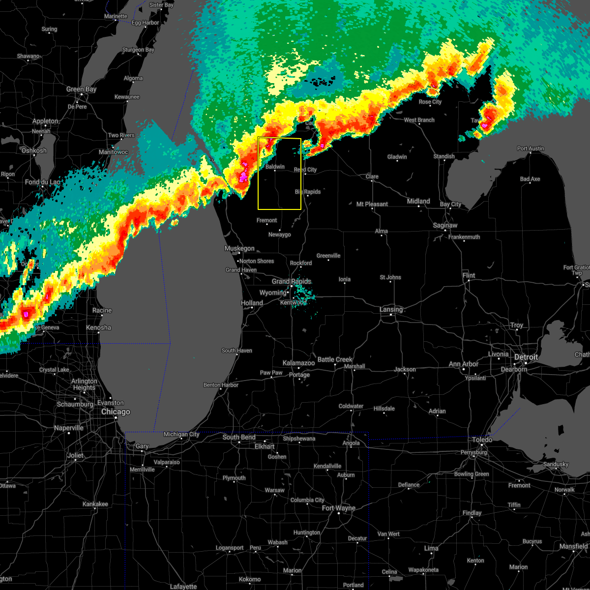 Interactive Hail Maps Hail Map for Baldwin, MI
