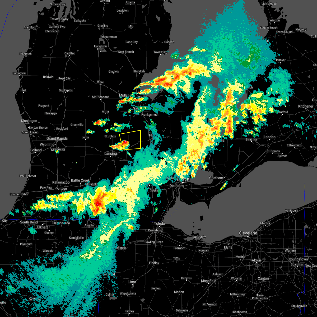 Interactive Hail Maps Hail Map for Lennon, MI