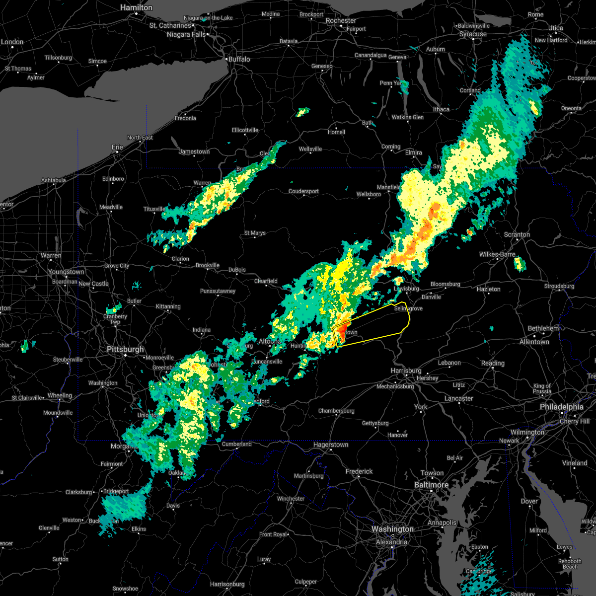 Interactive Hail Maps Hail Map for Lumber City, PA
