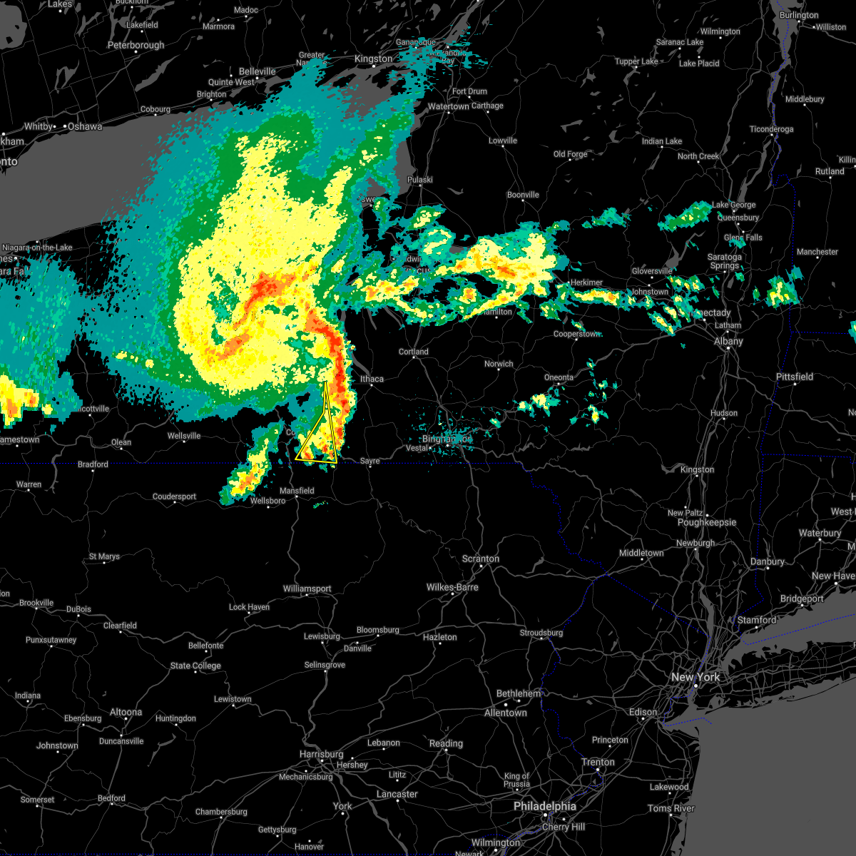 Interactive Hail Maps Hail Map for Elmira, NY