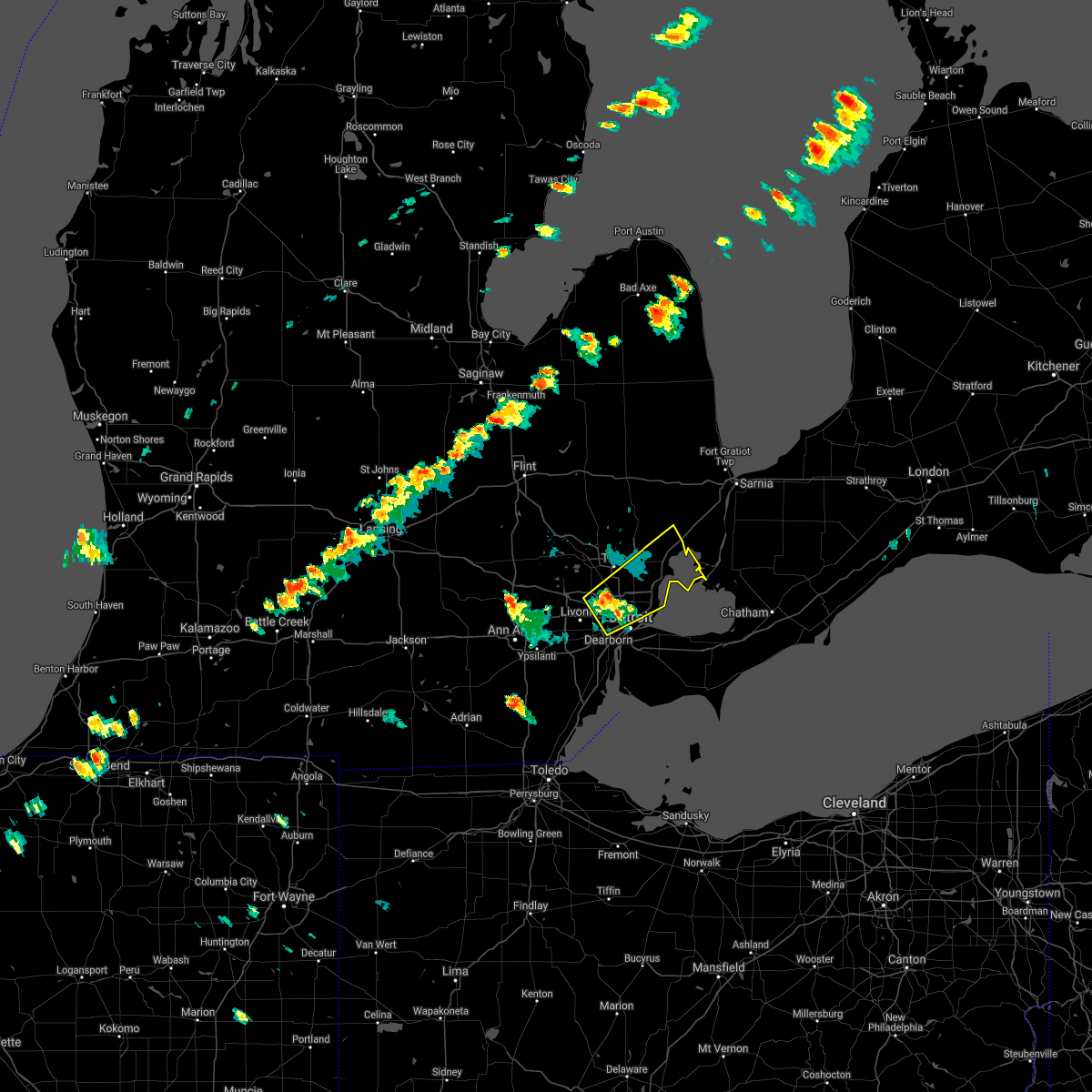 Interactive Hail Maps Hail Map for Grosse Pointe, MI