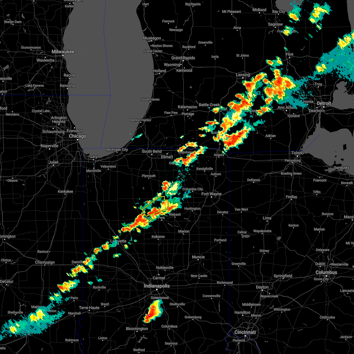 Interactive Hail Maps Hail Map for Akron, IN