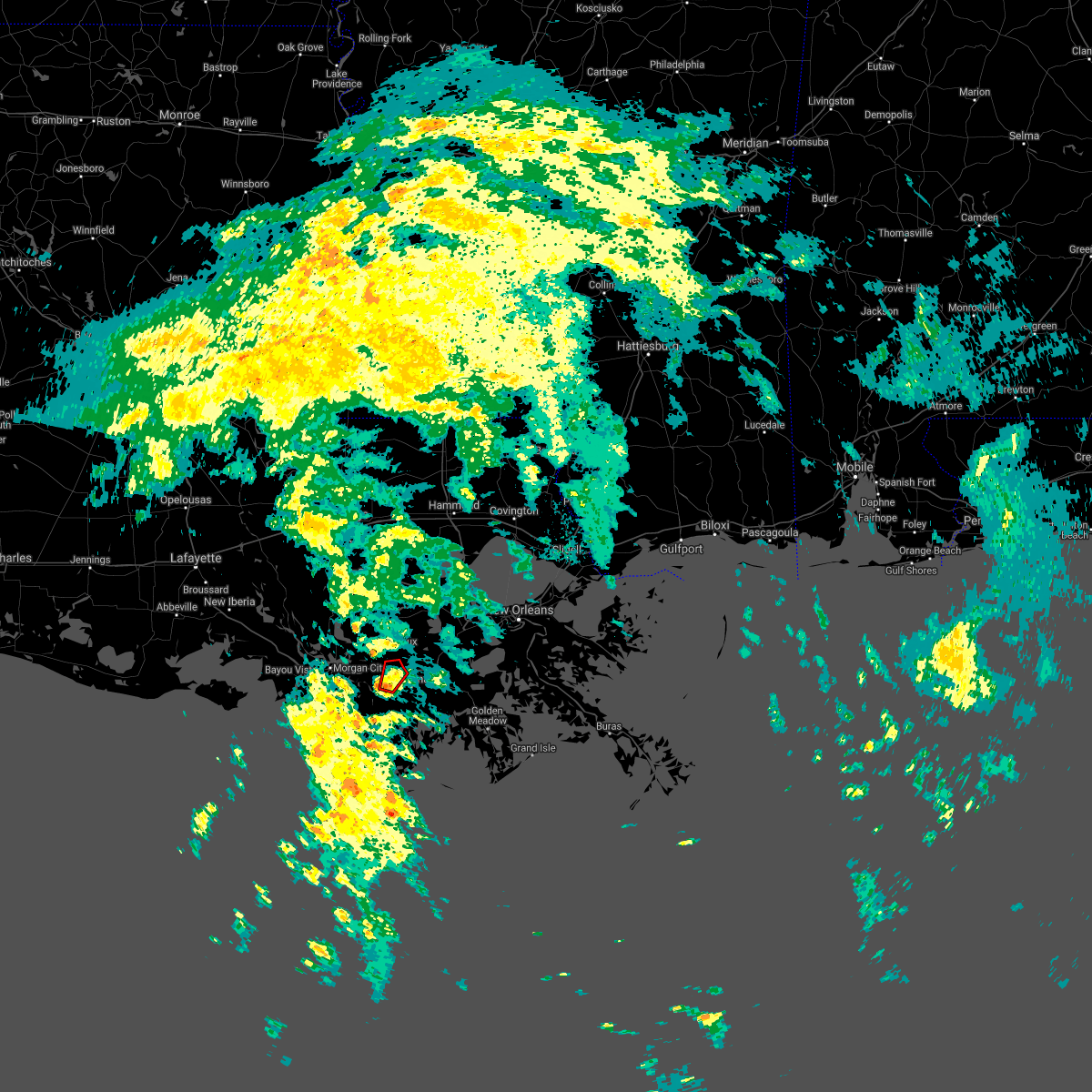 Interactive Hail Maps Hail Map for Schriever, LA