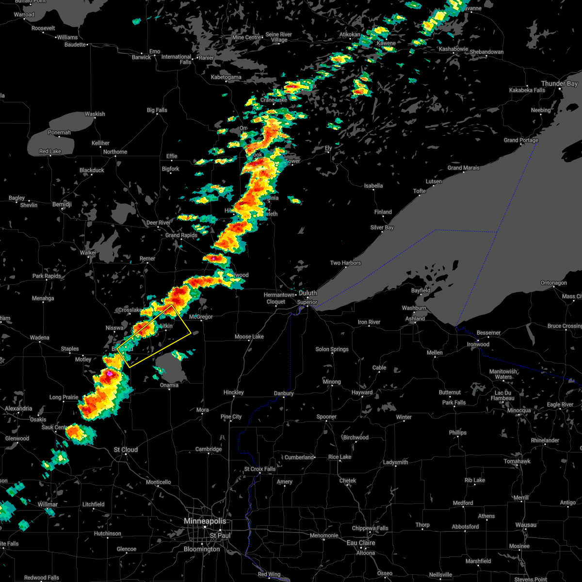 Interactive Hail Maps Hail Map for Brainerd, MN