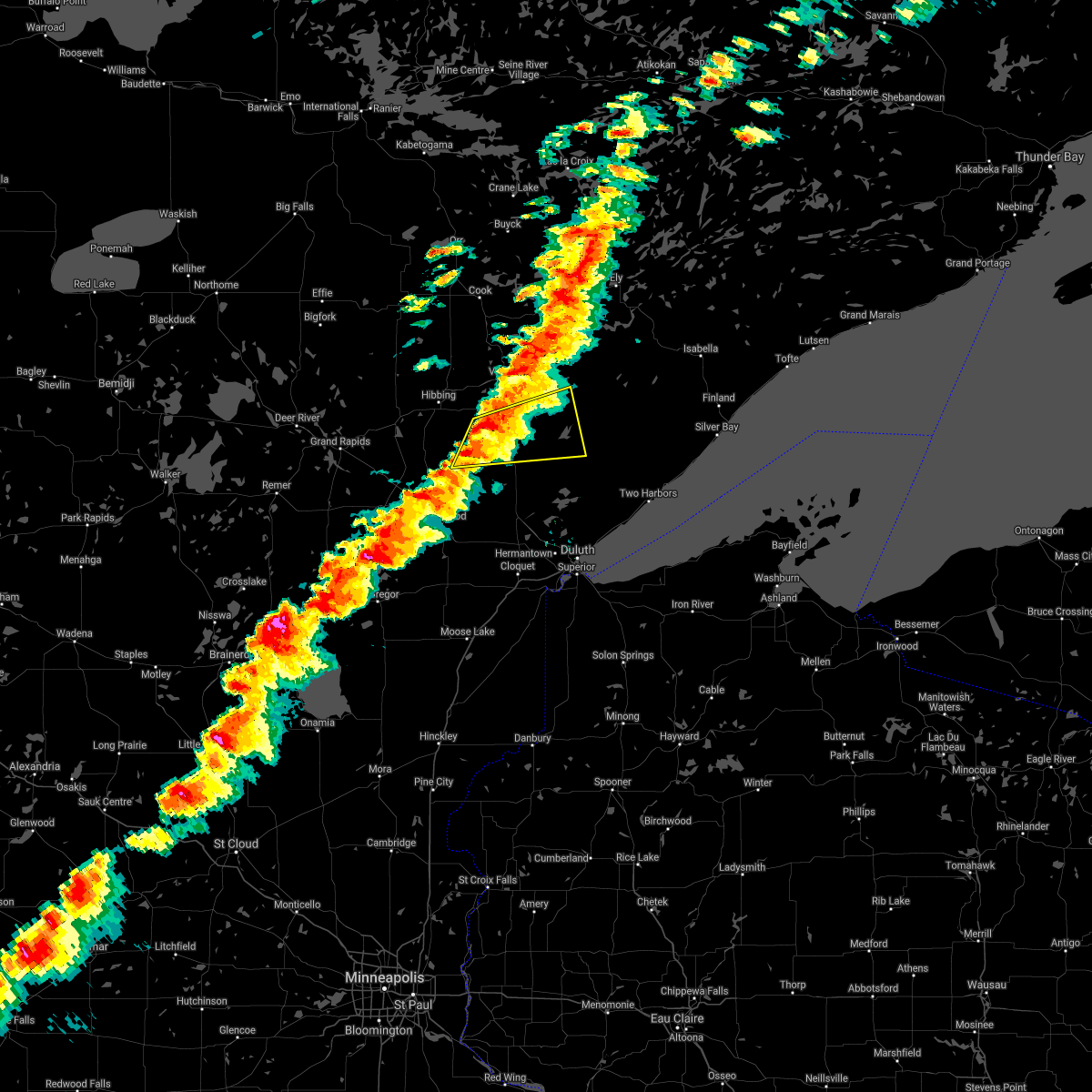Interactive Hail Maps Hail Map for Hoyt Lakes, MN
