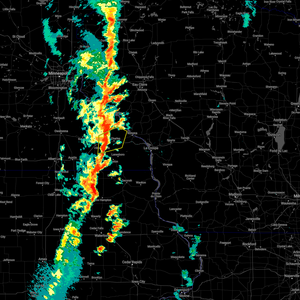 Interactive Hail Maps Hail Map for Rochester, MN