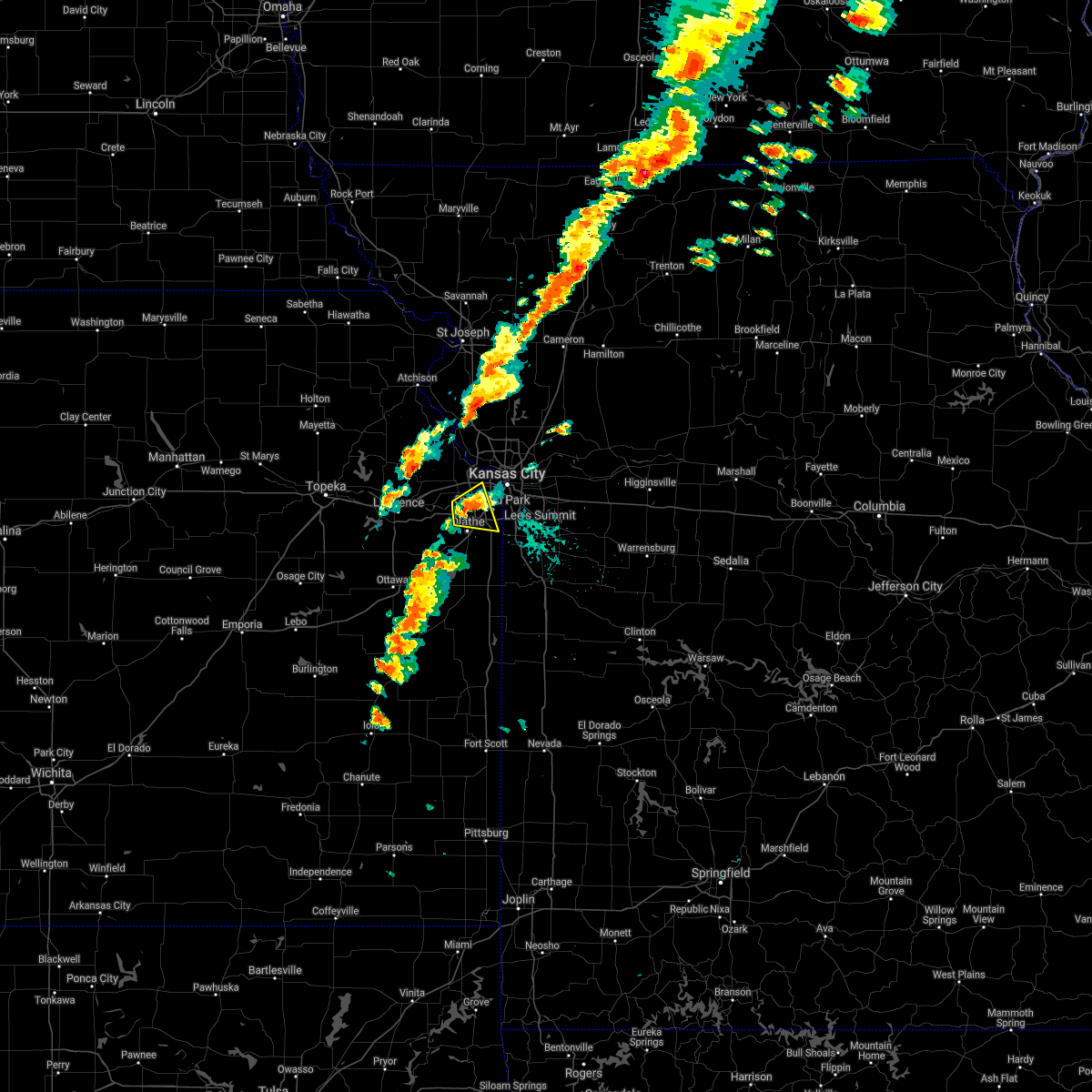 Interactive Hail Maps Hail Map for Overland Park, KS