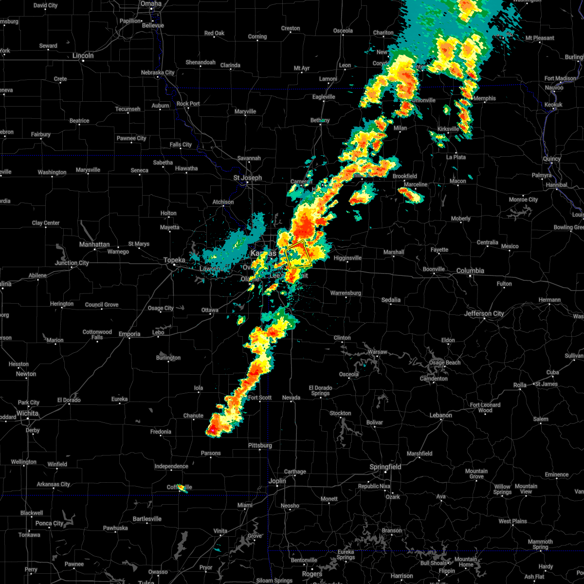 Interactive Hail Maps Hail Map for Kansas City, MO