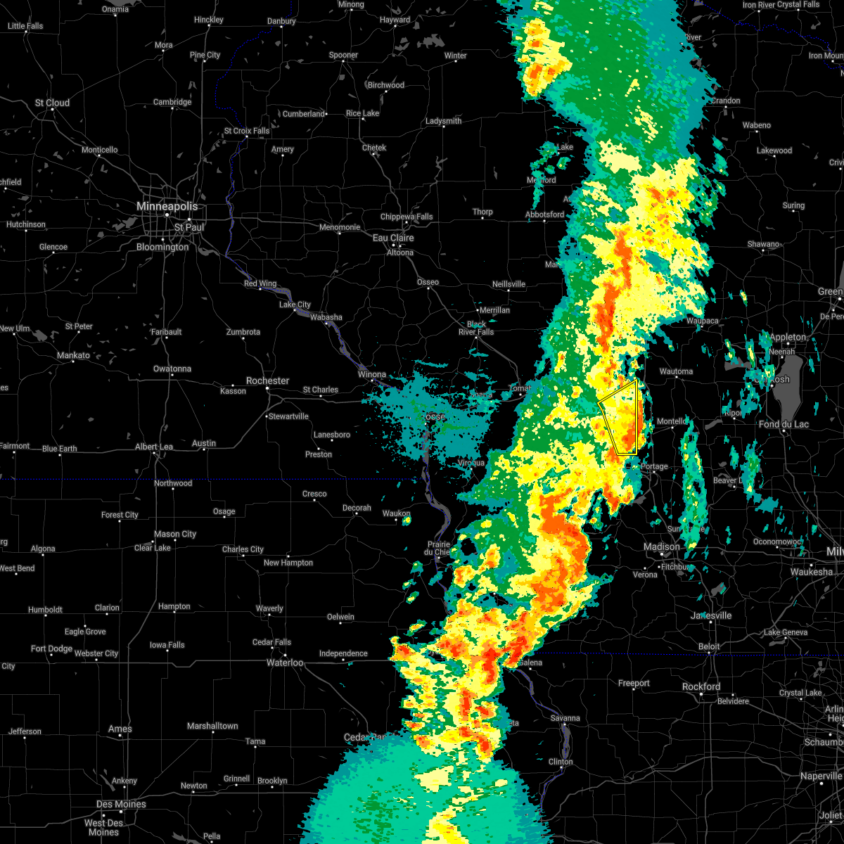 Interactive Hail Maps Hail Map for Grand Marsh, WI