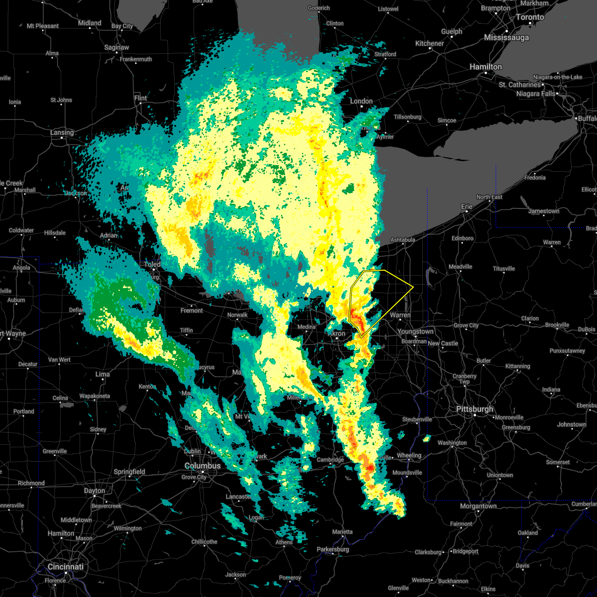 Interactive Hail Maps Hail Map for Ravenna, OH