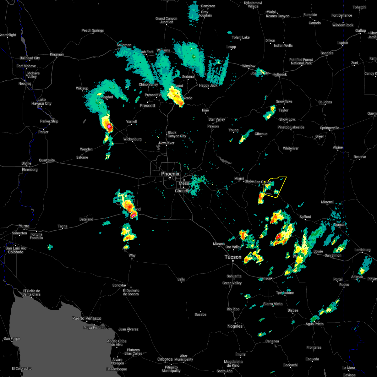 Interactive Hail Maps Hail Map for Peridot, AZ