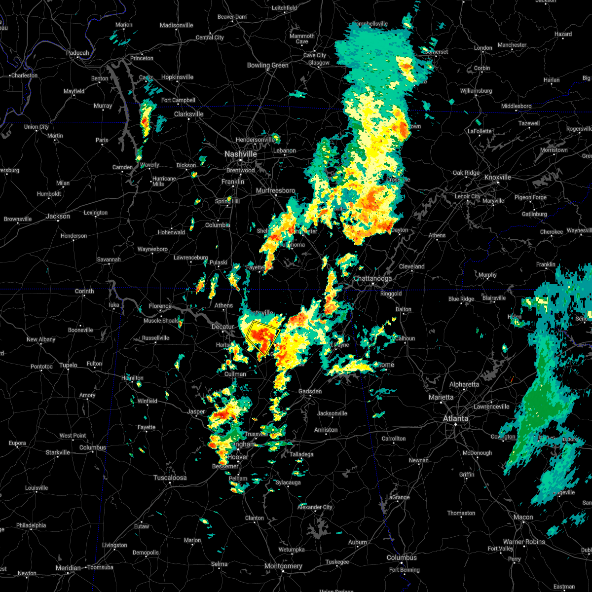 Interactive Hail Maps Hail Map for Huntsville, AL