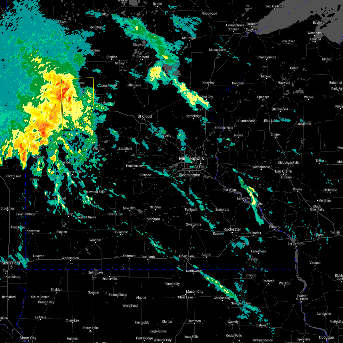 Interactive Hail Maps Hail Map for Kensington, MN