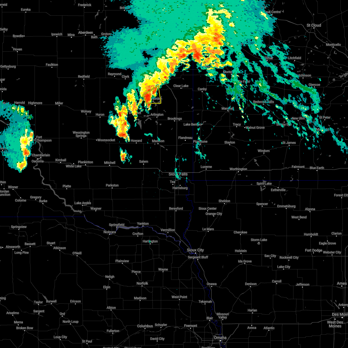Interactive Hail Maps Hail Map for Lake Norden, SD