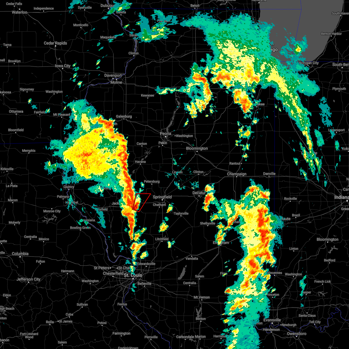 Interactive Hail Maps Hail Map for Pleasant Plains, IL