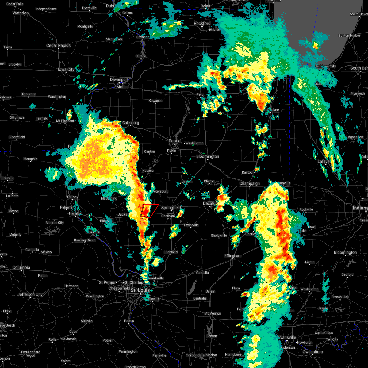 Interactive Hail Maps Hail Map for Pleasant Plains, IL