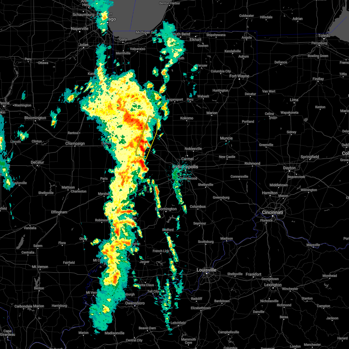 Interactive Hail Maps Hail Map for Crawfordsville, IN