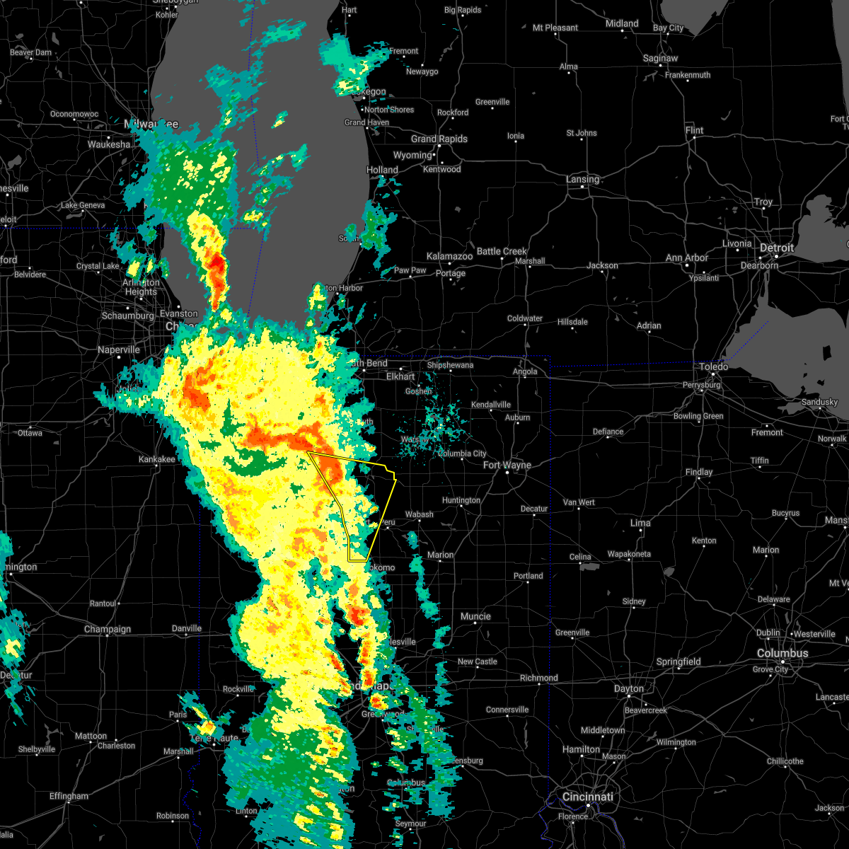 Interactive Hail Maps Hail Map for Akron, IN
