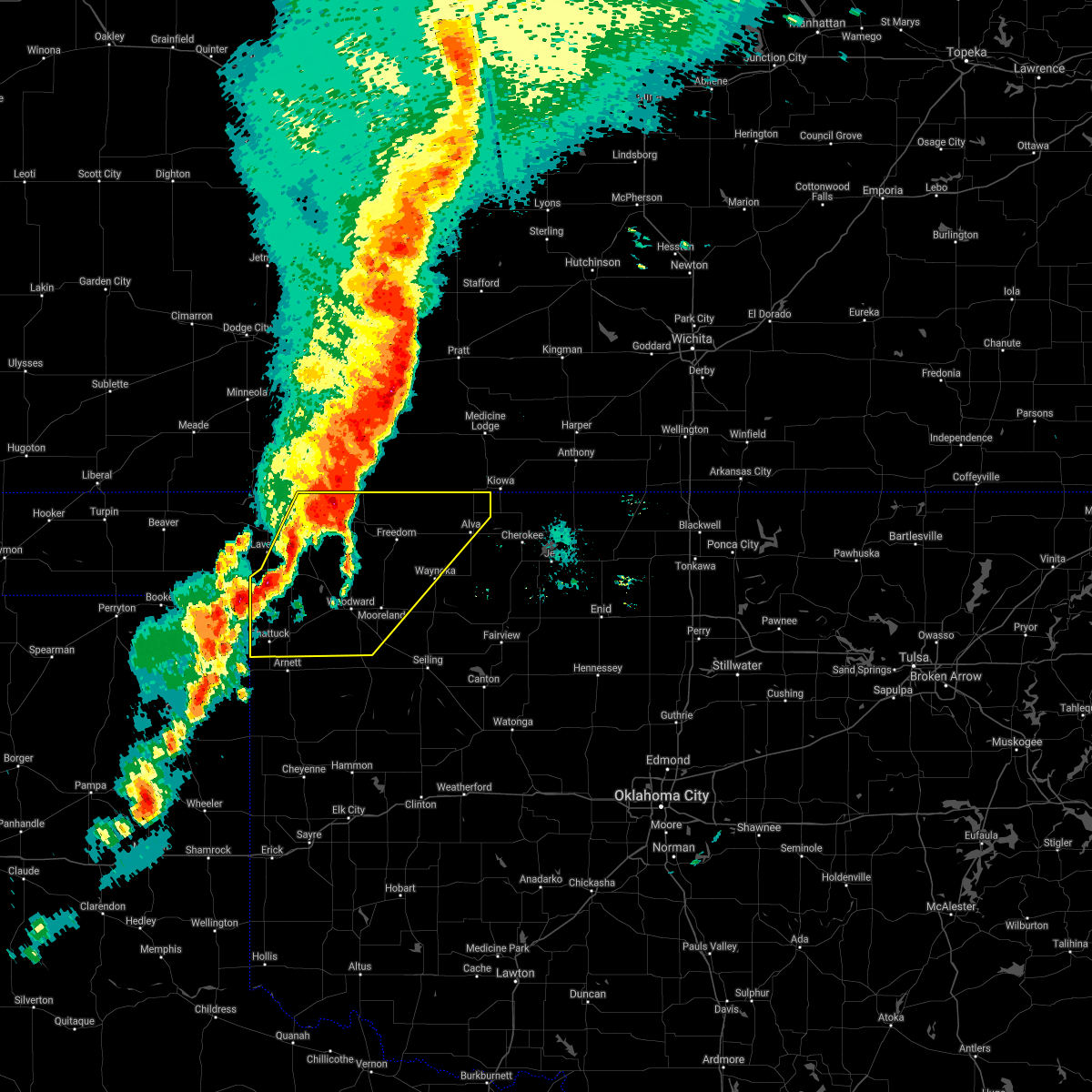 Interactive Hail Maps Hail Map for Laverne, OK