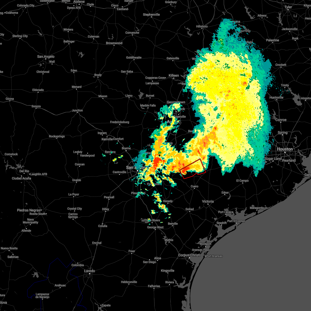 Interactive Hail Maps Hail Map for Shiner, TX
