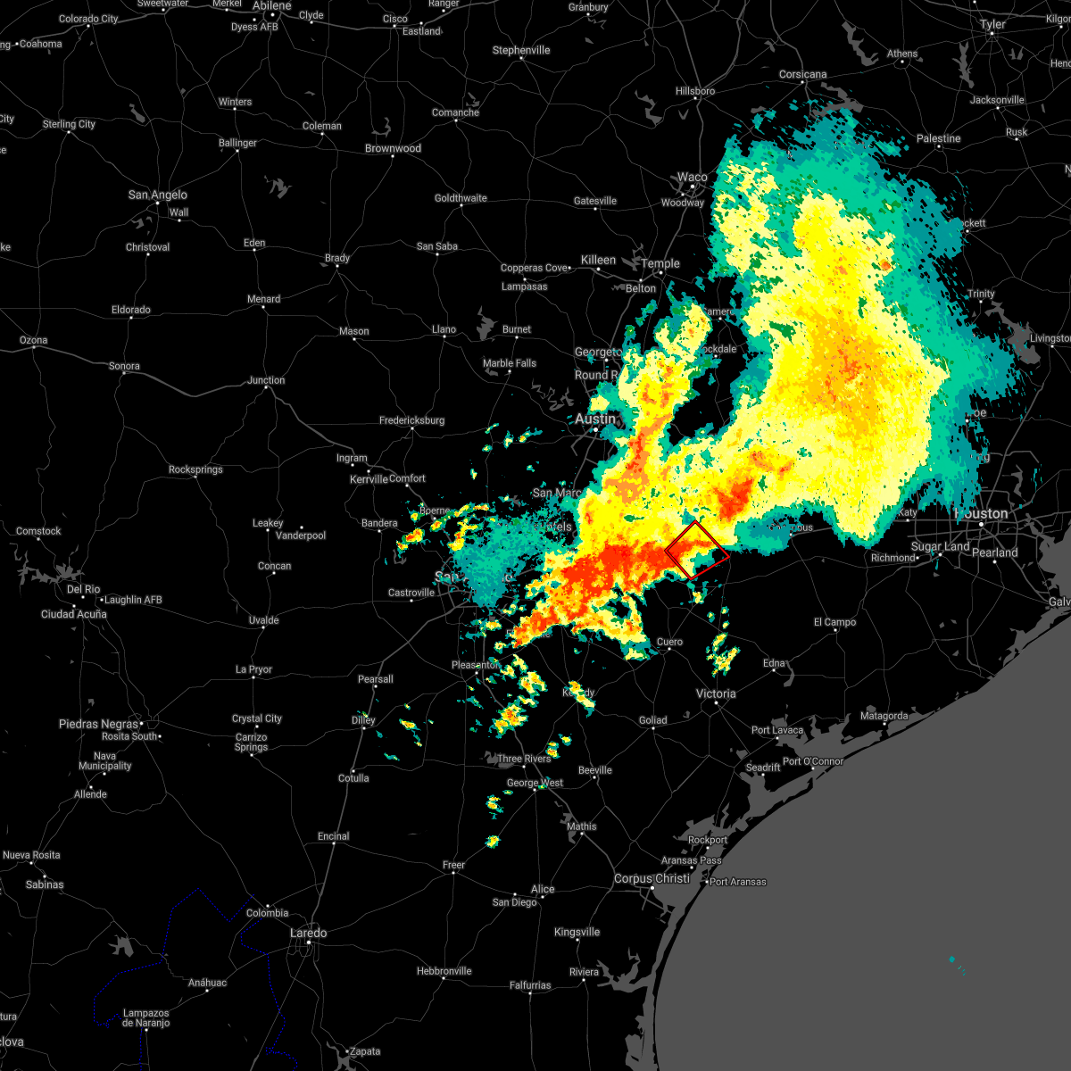 Interactive Hail Maps Hail Map for Moulton, TX