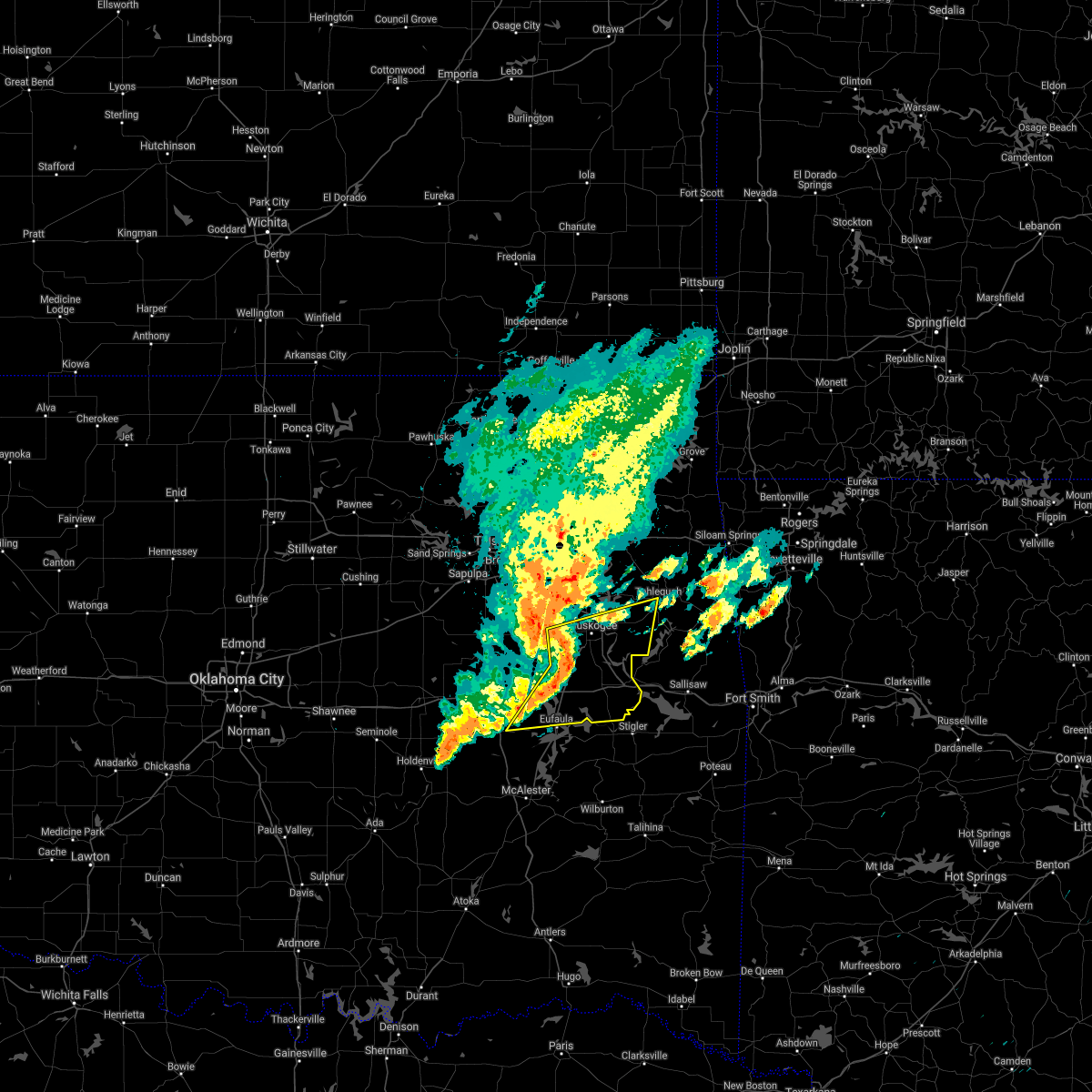 Interactive Hail Maps Hail Map for Porum, OK