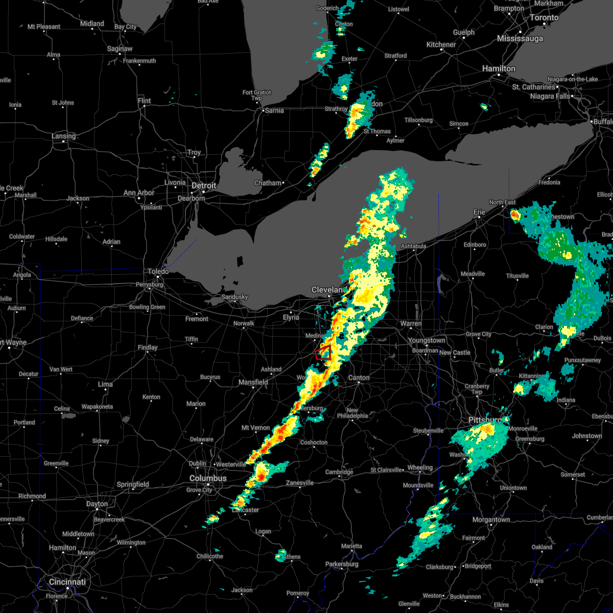 Interactive Hail Maps Hail Map for Wadsworth, OH