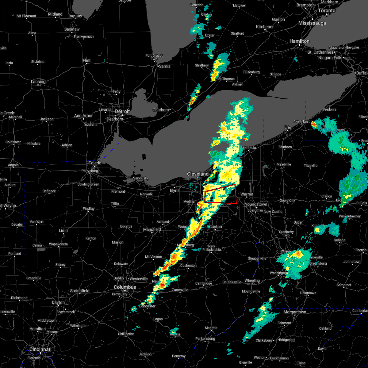 Interactive Hail Maps Hail Map for Akron, OH