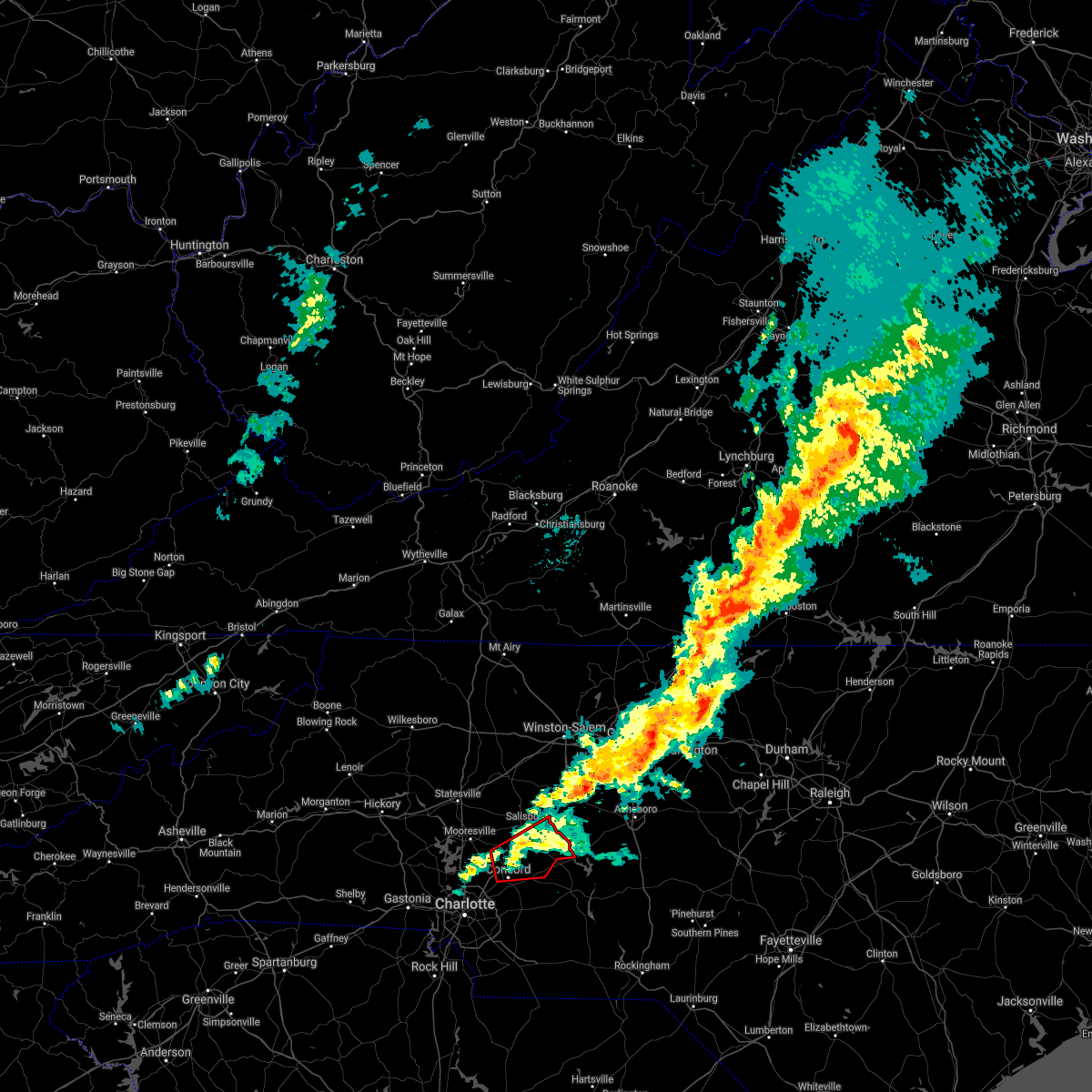 Hail Map for Concord, NC Interactive Hail Maps