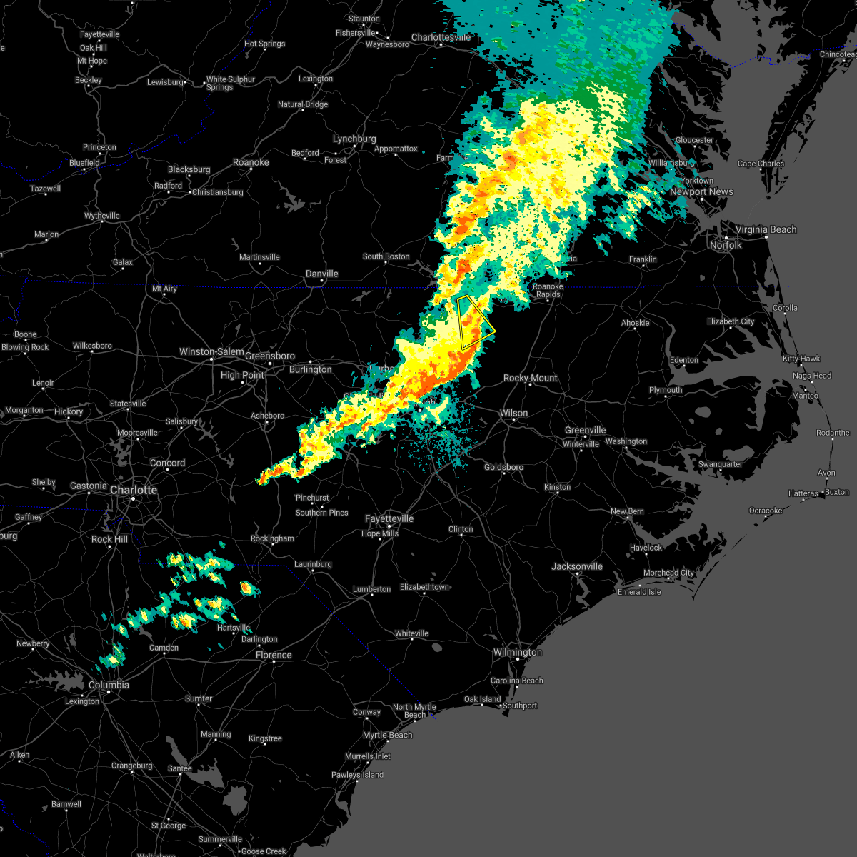 Interactive Hail Maps Hail Map for Middleburg, NC