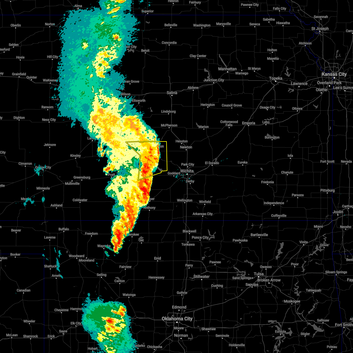 Interactive Hail Maps Hail Map for Pretty Prairie, KS
