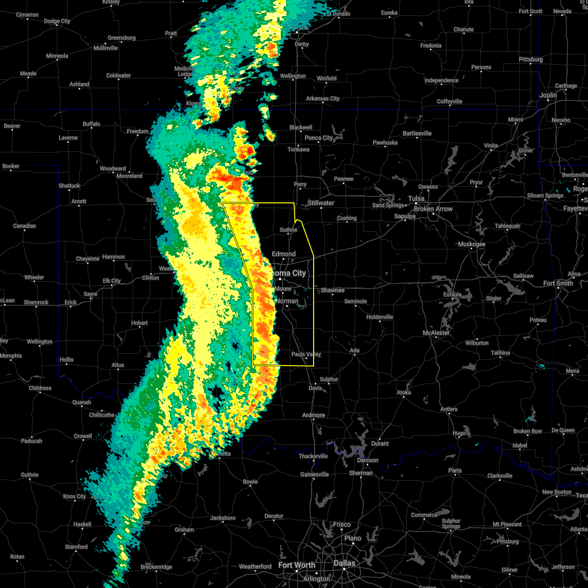 Interactive Hail Maps Hail Map for Norman, OK