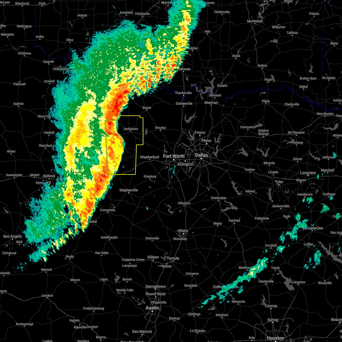 Hail Map for Graford, TX Interactive Hail Maps
