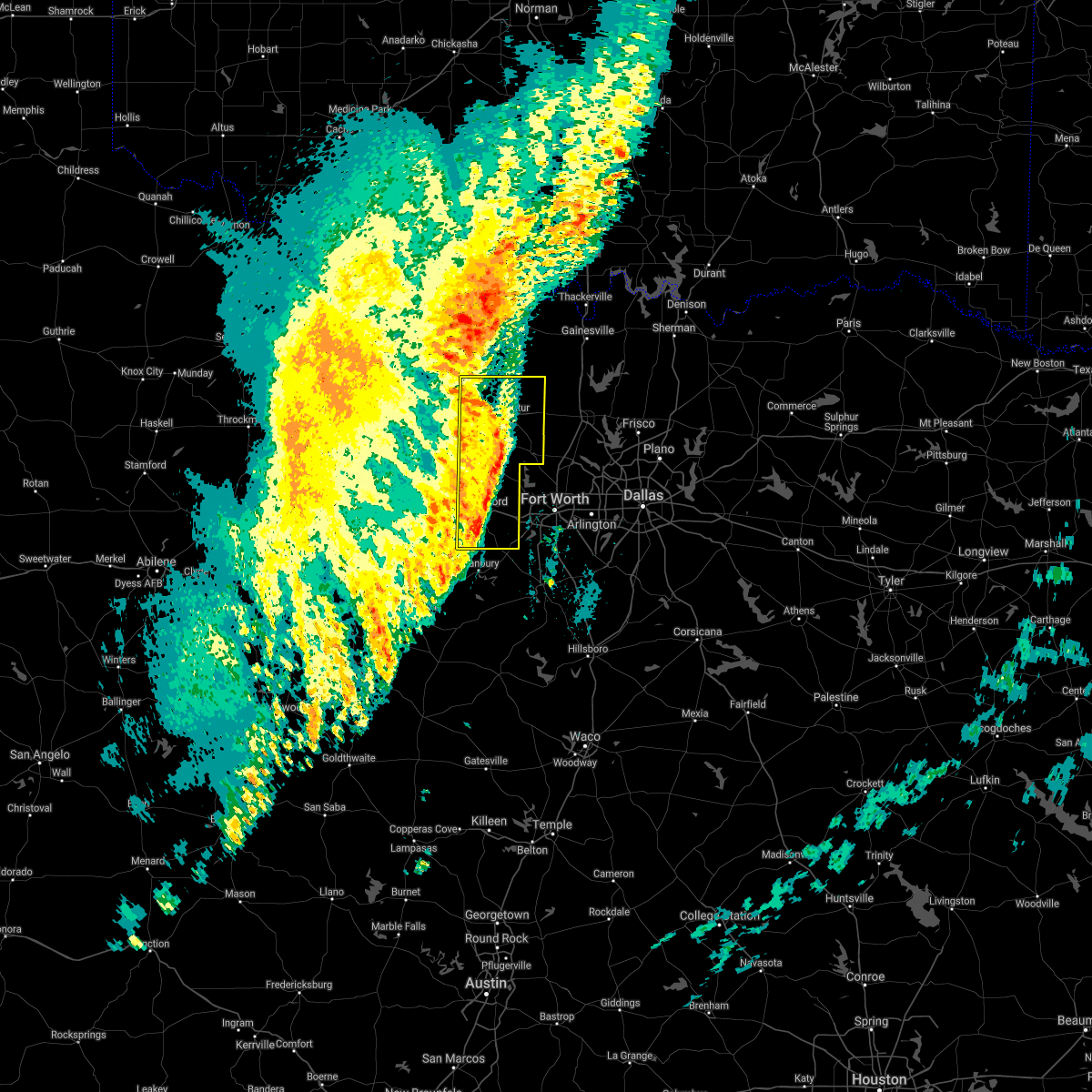 Interactive Hail Maps Hail Map for Alvord, TX