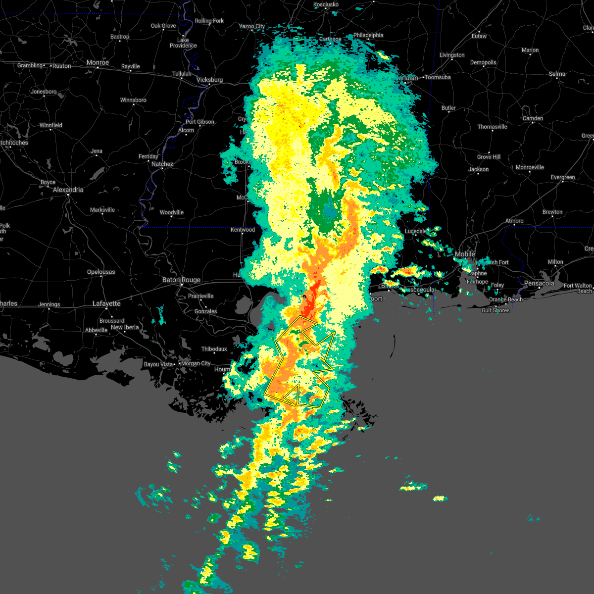 Interactive Hail Maps Hail Map for Galliano, LA