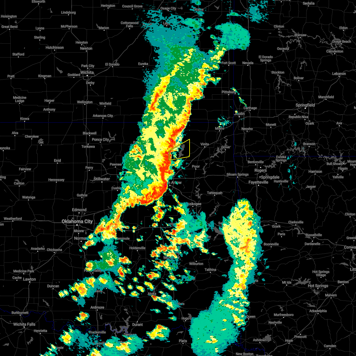 Interactive Hail Maps Hail Map for New Alluwe, OK