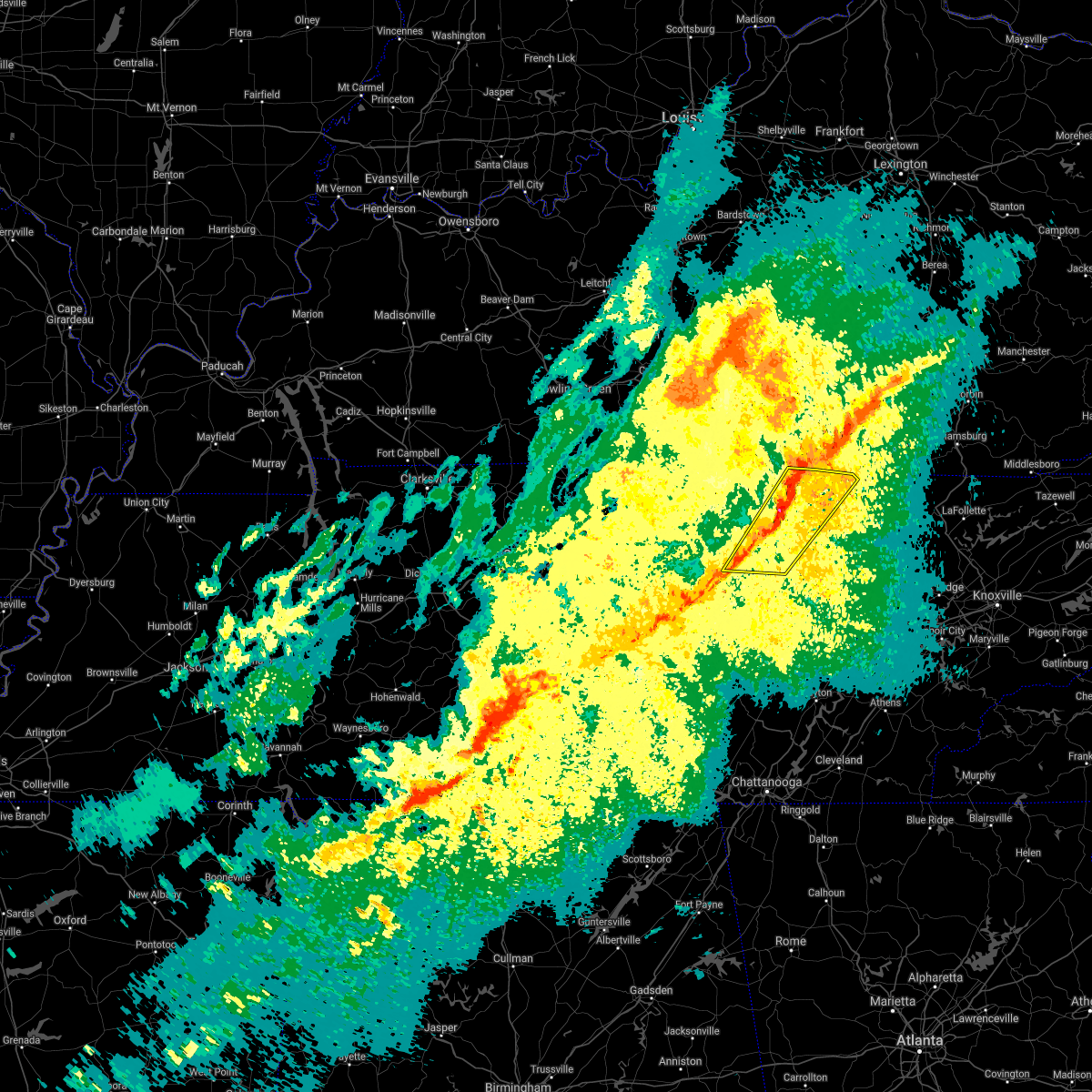 Interactive Hail Maps Hail Map for Jamestown, TN