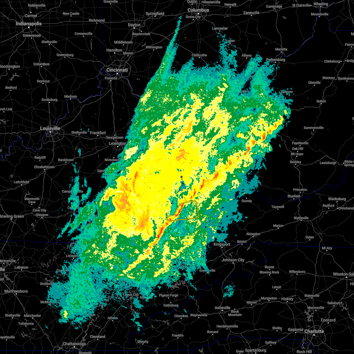 Interactive Hail Maps Hail Map for Hyden, KY