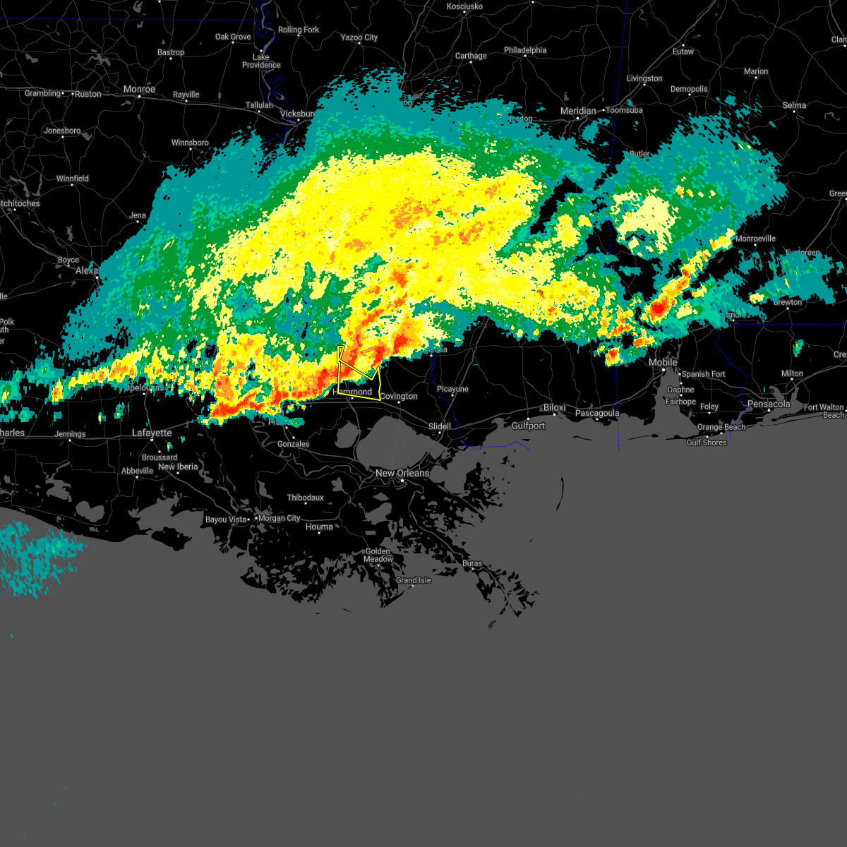 Interactive Hail Maps Hail Map for Tickfaw, LA