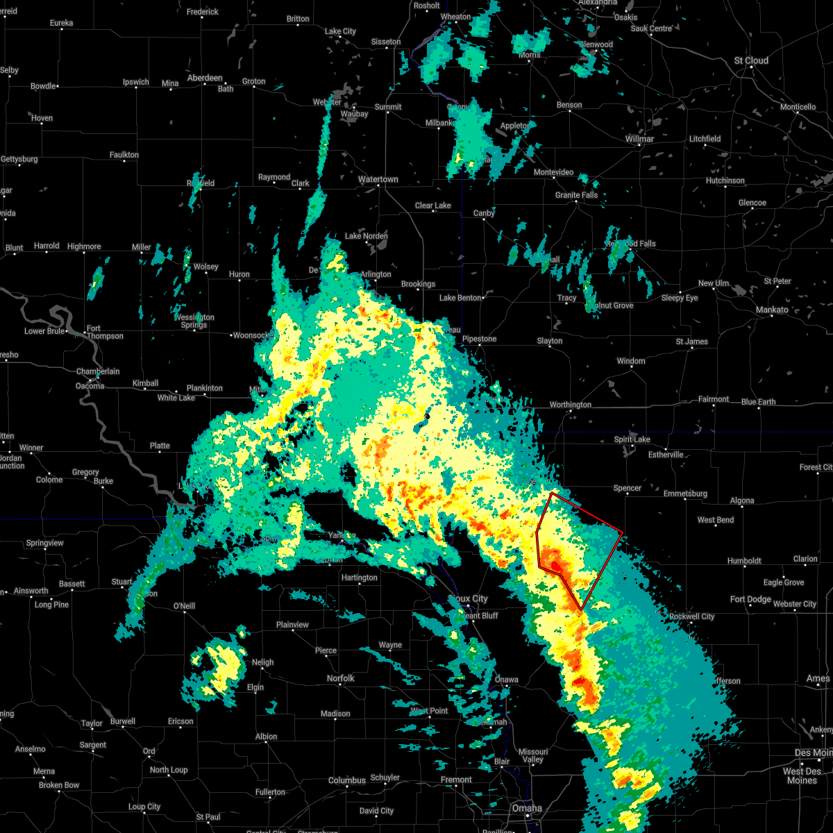 Interactive Hail Maps Hail Map for Sutherland, IA