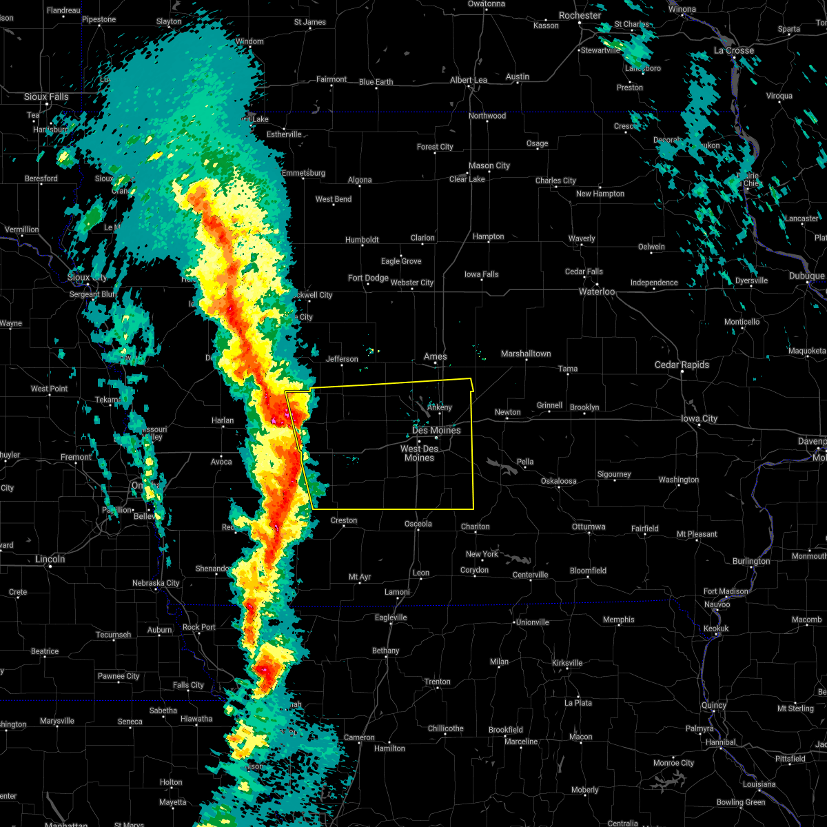 Interactive Hail Maps Hail Map for Slater, IA