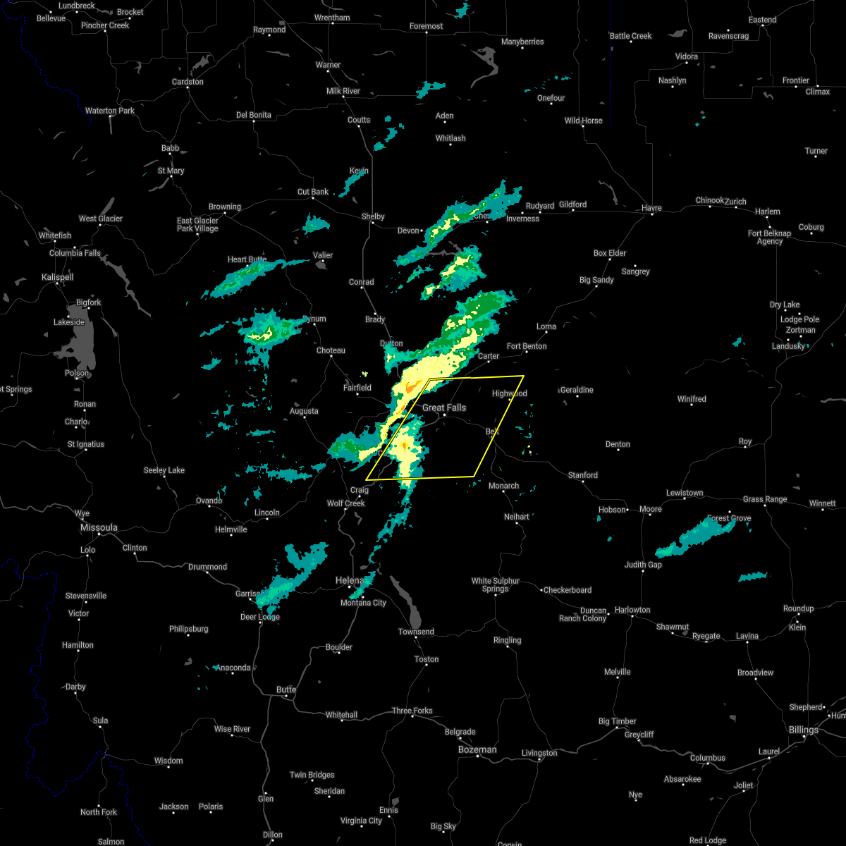 Interactive Hail Maps Hail Map for Belt, MT