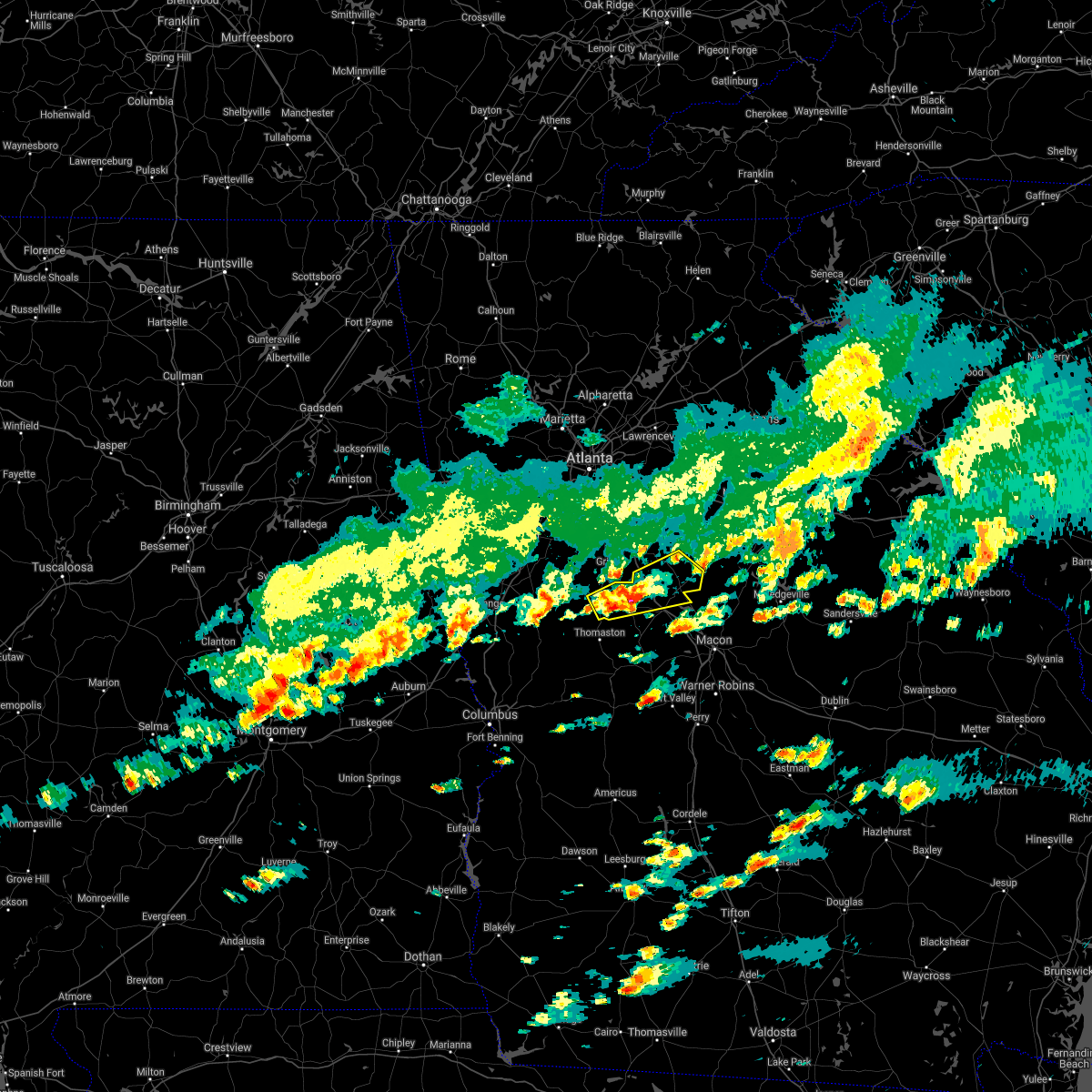 Interactive Hail Maps Hail Map for Flovilla, GA