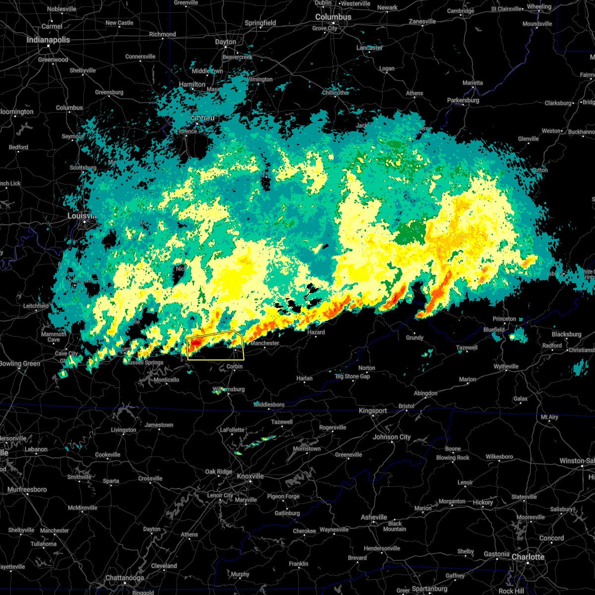 Interactive Hail Maps Hail Map for East Bernstadt, KY